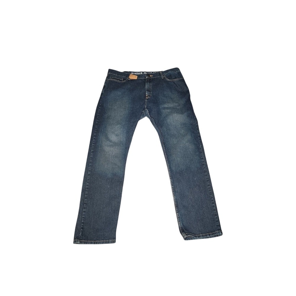 Nautica Men's Straight Leg Jeans Blue Denim Size 40x34 Classic Fit